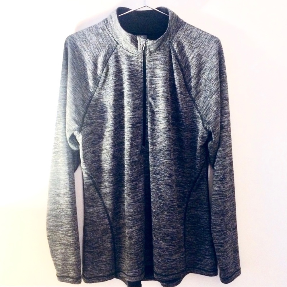 CHAMPION 1/2 Zip Pullover Dry Fit, gray